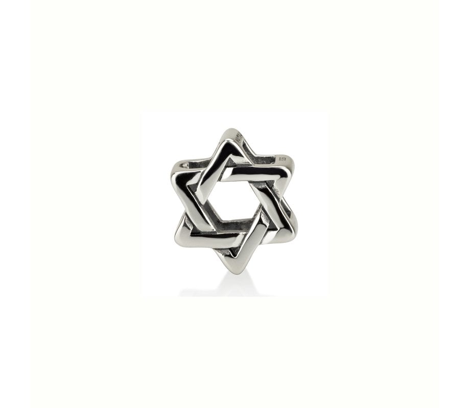 Sterling Silver Star of David Charm for Bracelet or Necklace