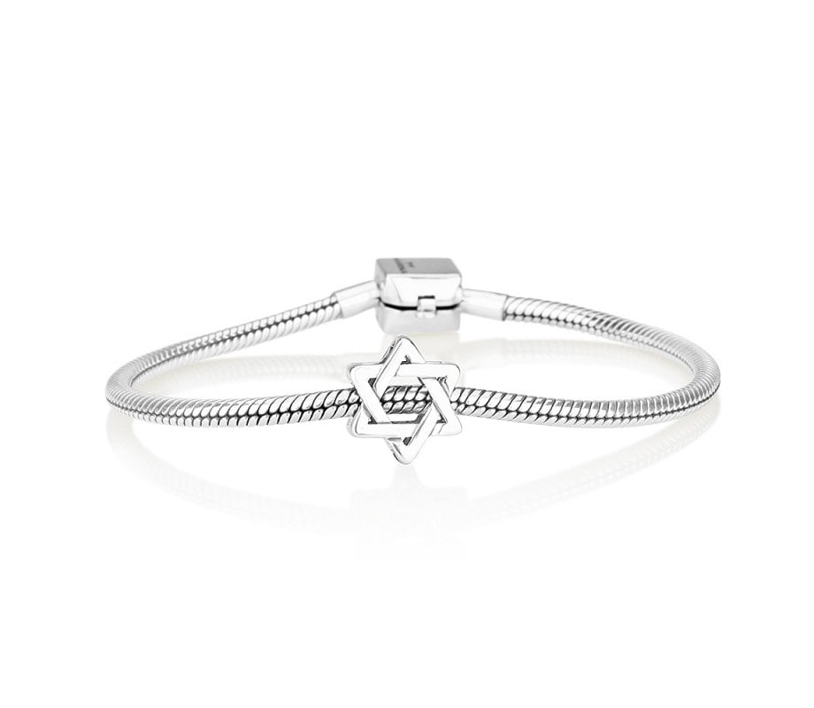 Sterling Silver Star of David Charm for Bracelet or Necklace