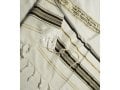 Talitnia Acrylic Imitation Wool Tallit Prayer Shawl - Black & Gold Stripes