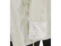 Talitnia Acrylic Tallit Imitation Wool Prayer Shawl - White & Silver Stripes