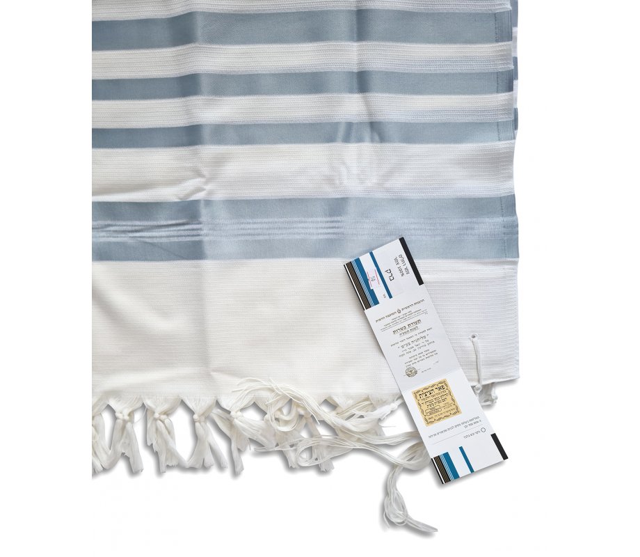 Talitnia Barak Non Slip Lightweight Wool Tallit Prayer Shawl - Light Blue Stripes