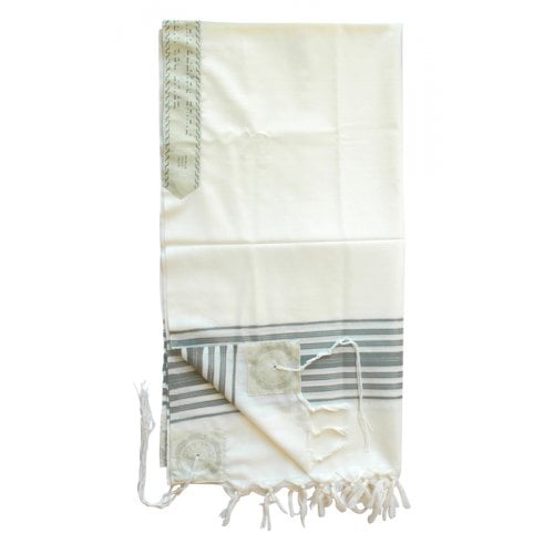 Talitnia Chermonit Wool Tallit Pure Wool Kosher Prayer Shawl