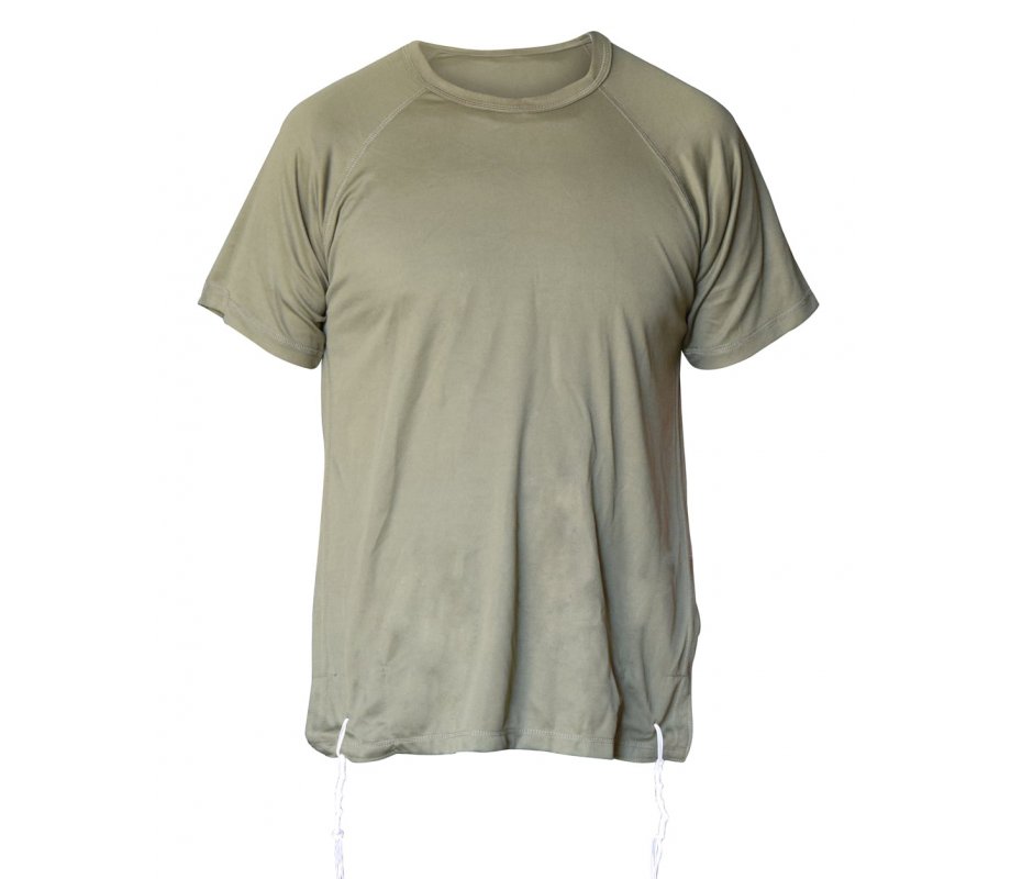 Talitnia Dry-Fit Tzitzit T-Shirt with Kosher Tzitzis, Olive Green - Moisture-Wicking Athletic Shirt