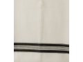 Talitnia White Wool Tallit Katan - Black Lines
