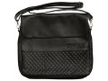 Tallit Briefcase with Handle and Strap - Black PU Like-Leather Fabric