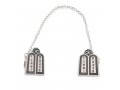 Torah Tablets Tallit Prayer Shawl Clips Nickel Plate