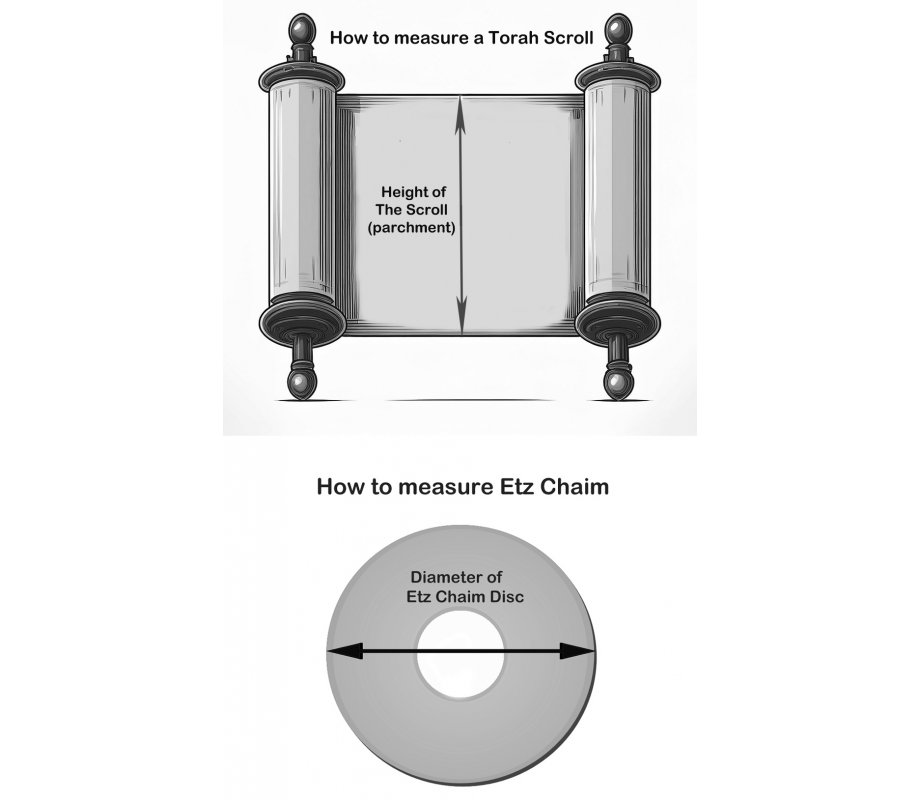 Velvet Torah Mantle Cover for Torah Scroll - Temple Menorah