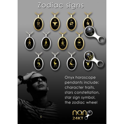 Virgo Zodiac Pendant by Nano Jewelry