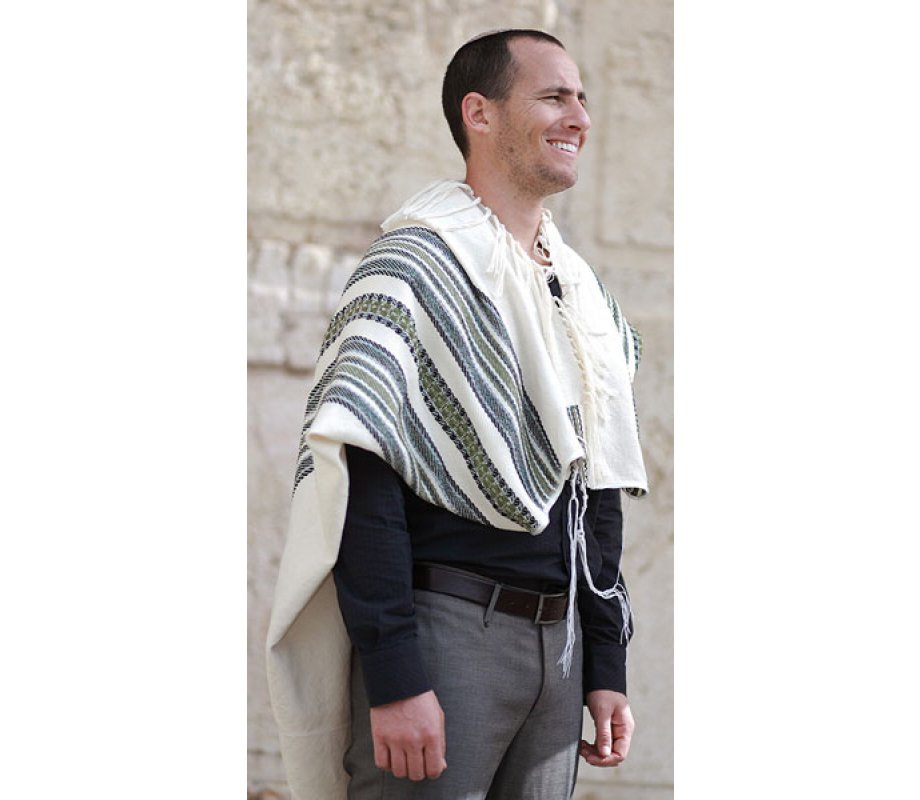 Weaving Creation Hand Woven Tallit Bina - Understanding