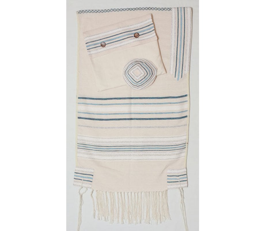 Weaving Creation Hand Woven Tallit Chesed - Kindness