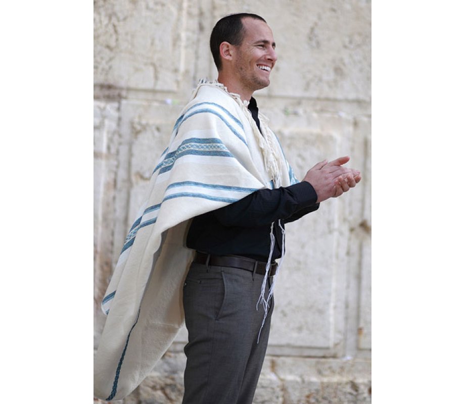 Weaving Creation Hand Woven Tallit Hochma - Wisdom