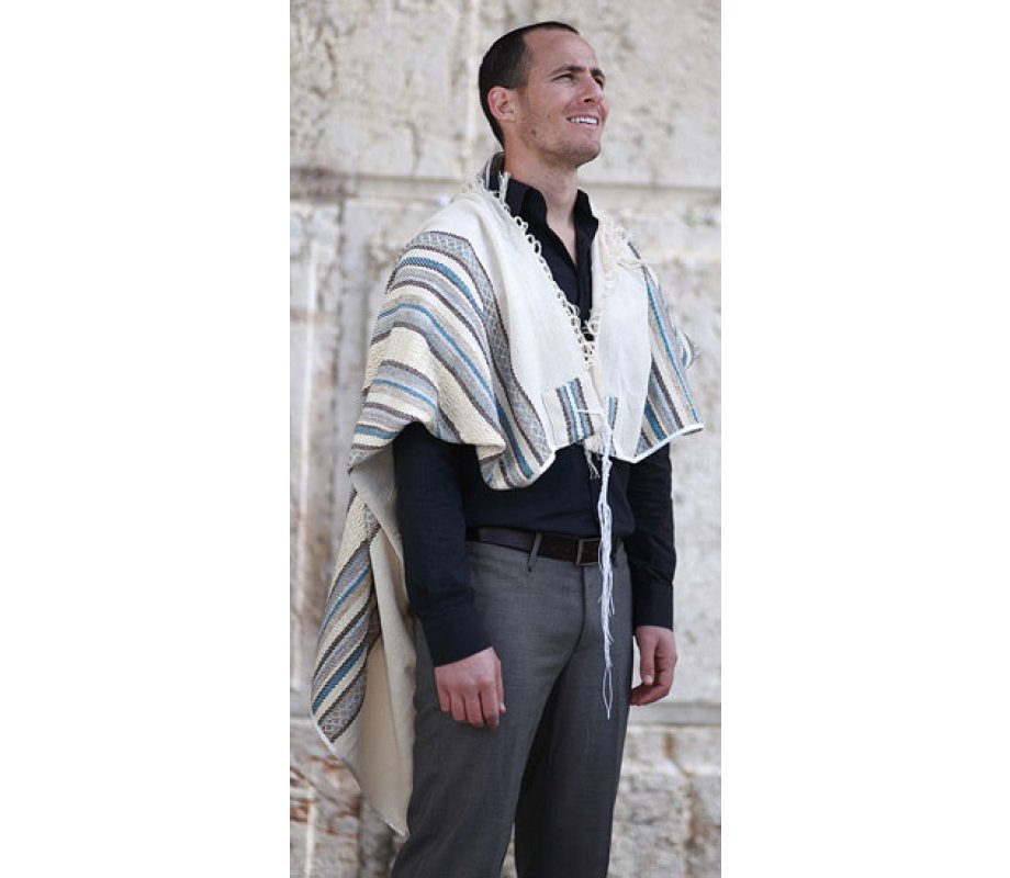 Weaving Creation Hand Woven Tallit Hod - Majesty