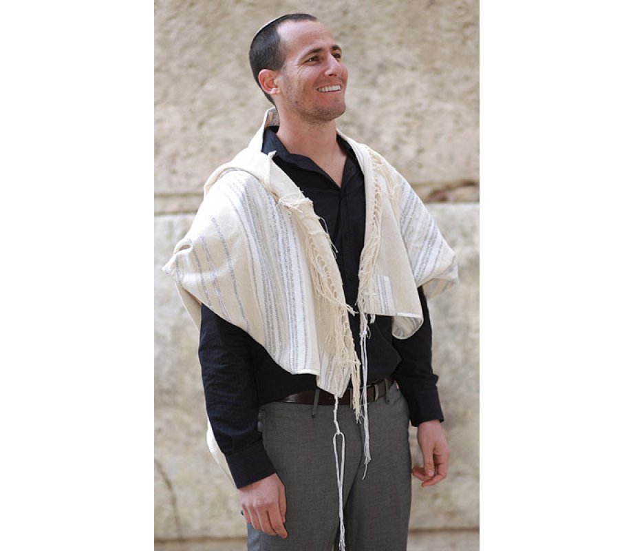 Weaving Creation Hand Woven Tallit Keter - Crown