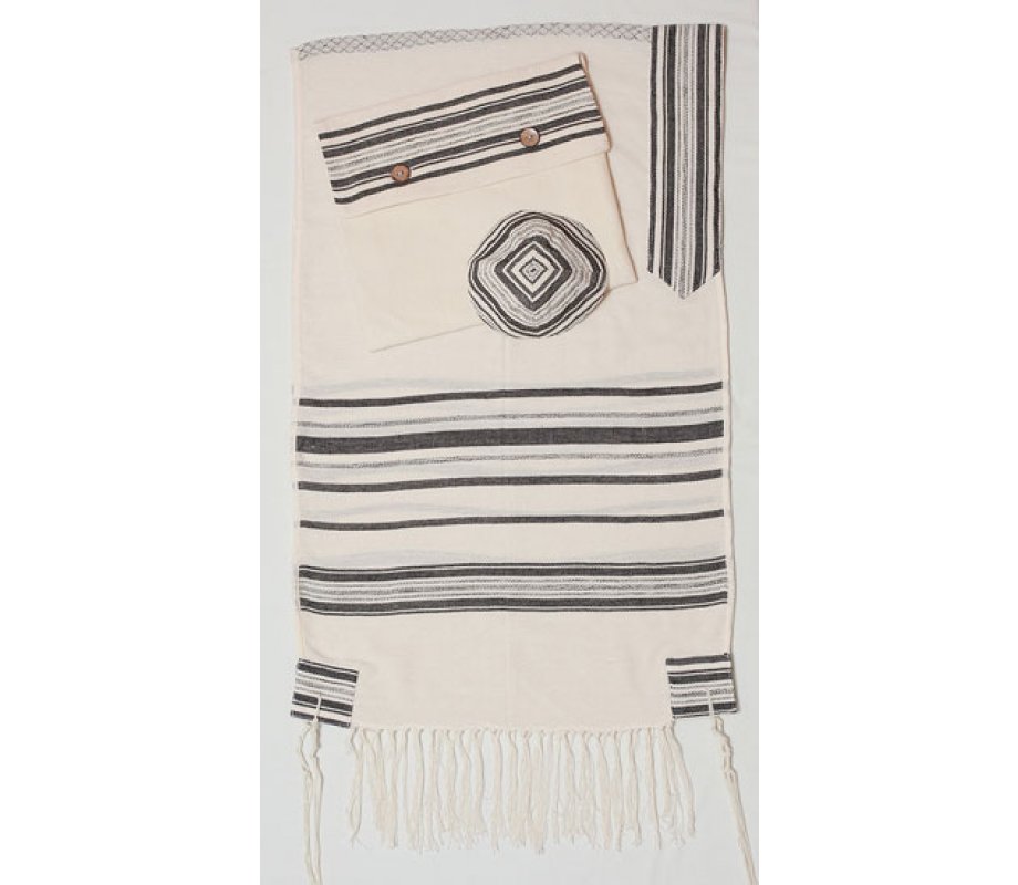 Weaving Creation Hand Woven Tallit Masoret - Tradition