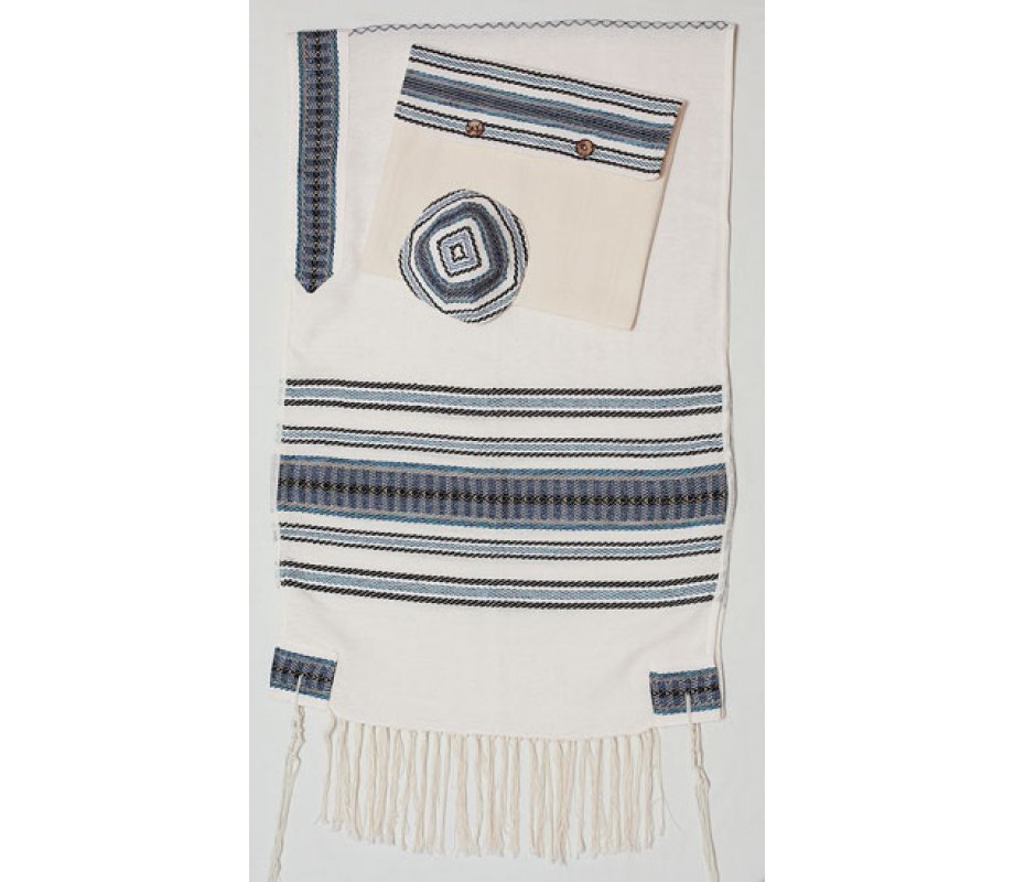 Weaving Creation Hand Woven Tallit Omer