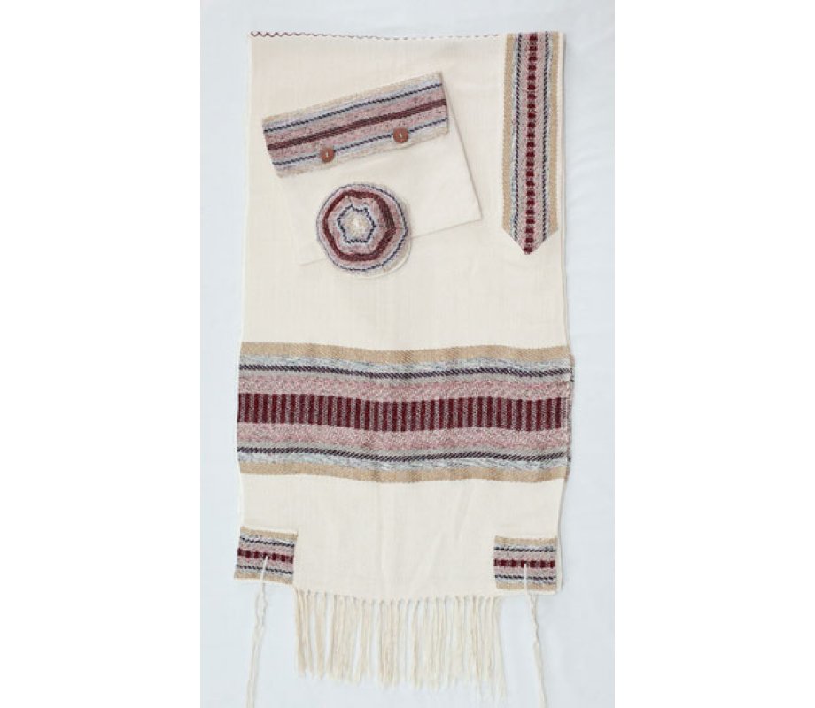 Weaving Creation Hand Woven Tallit Tiferet - Glory