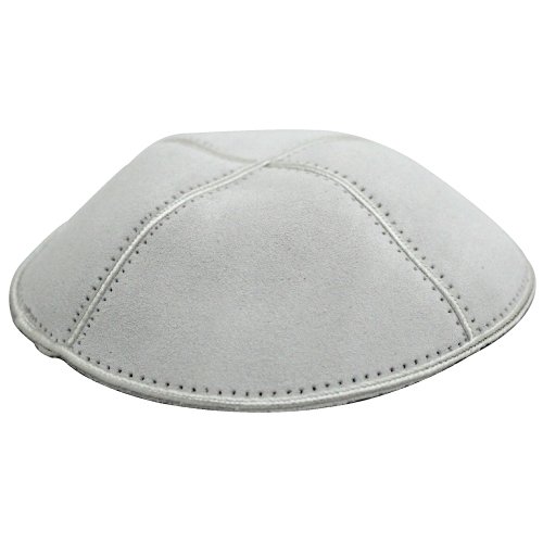 White Suede Kippah