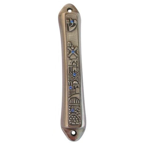 Windmill Jerusalem design Mezuzah by Yealat Chen 1 in stock