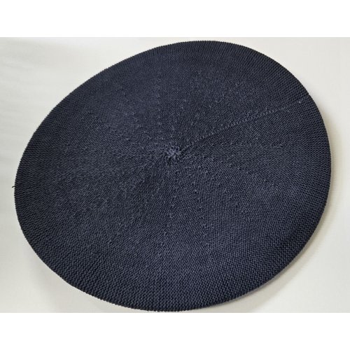 Womens Classic Blue Cotton Beret