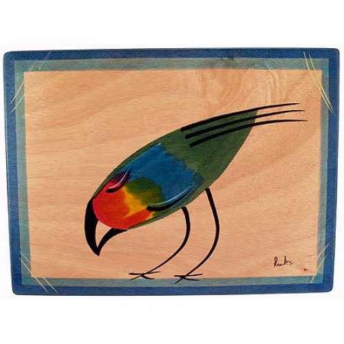 Wood Placemat - Feefa Bird by Kakadu Art