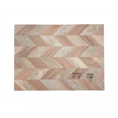 Yair Emanuel Acacia Wood Challah Board with Diagonal Design