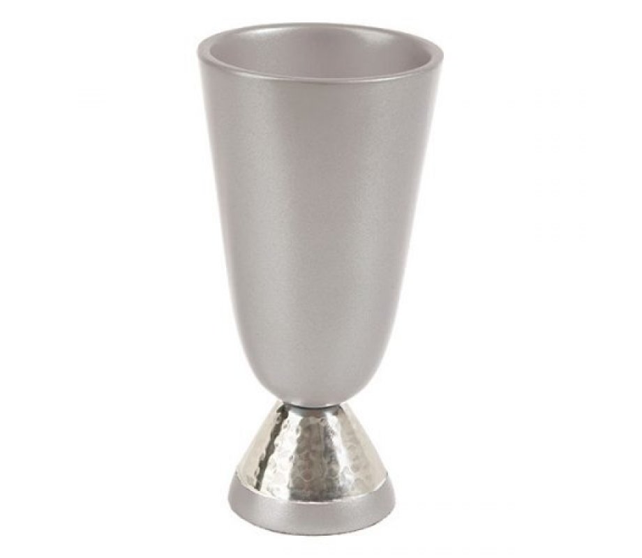 Yair Emanuel Anodized Aluminium Goblet Kiddush Cup - Silver