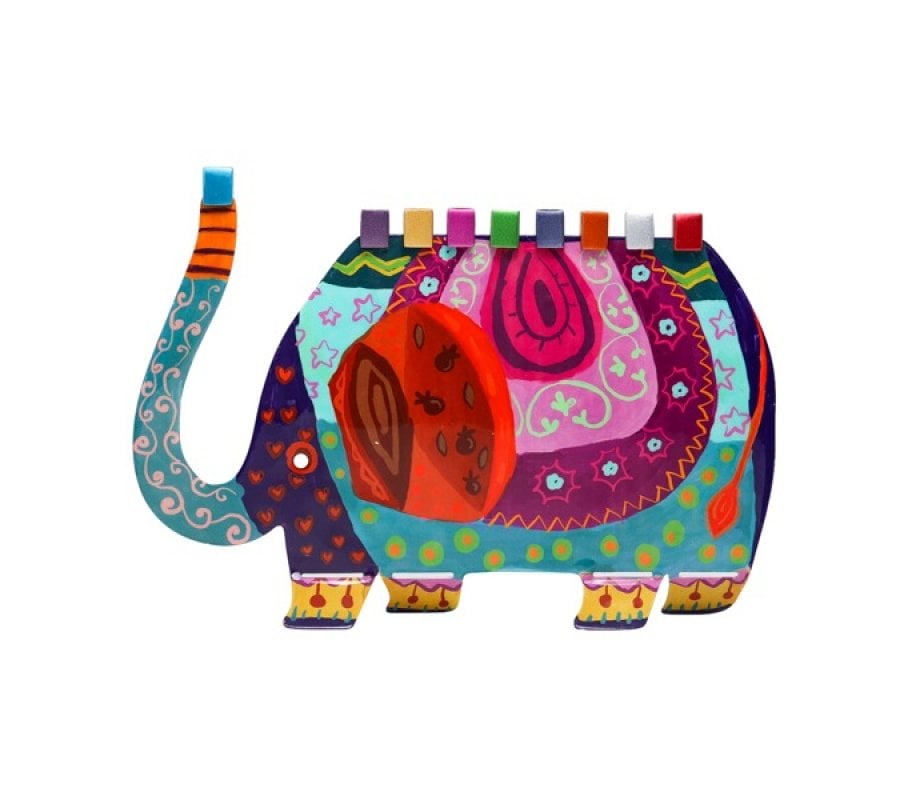 Yair Emanuel Fun Chanukah Menorah, Elephant