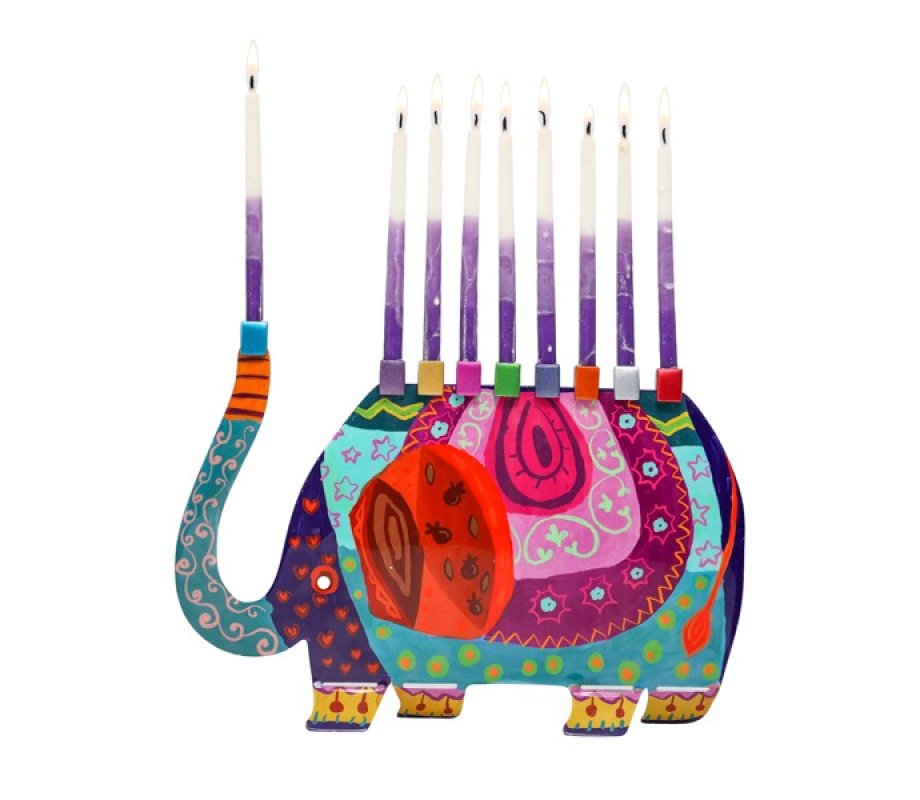 Yair Emanuel Fun Chanukah Menorah, Elephant
