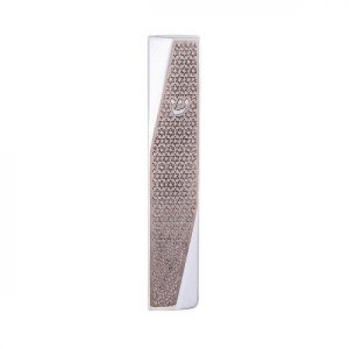 Yair Emanuel Mezuzah Case, Geometric Style and Stars of David - Choice of Colors