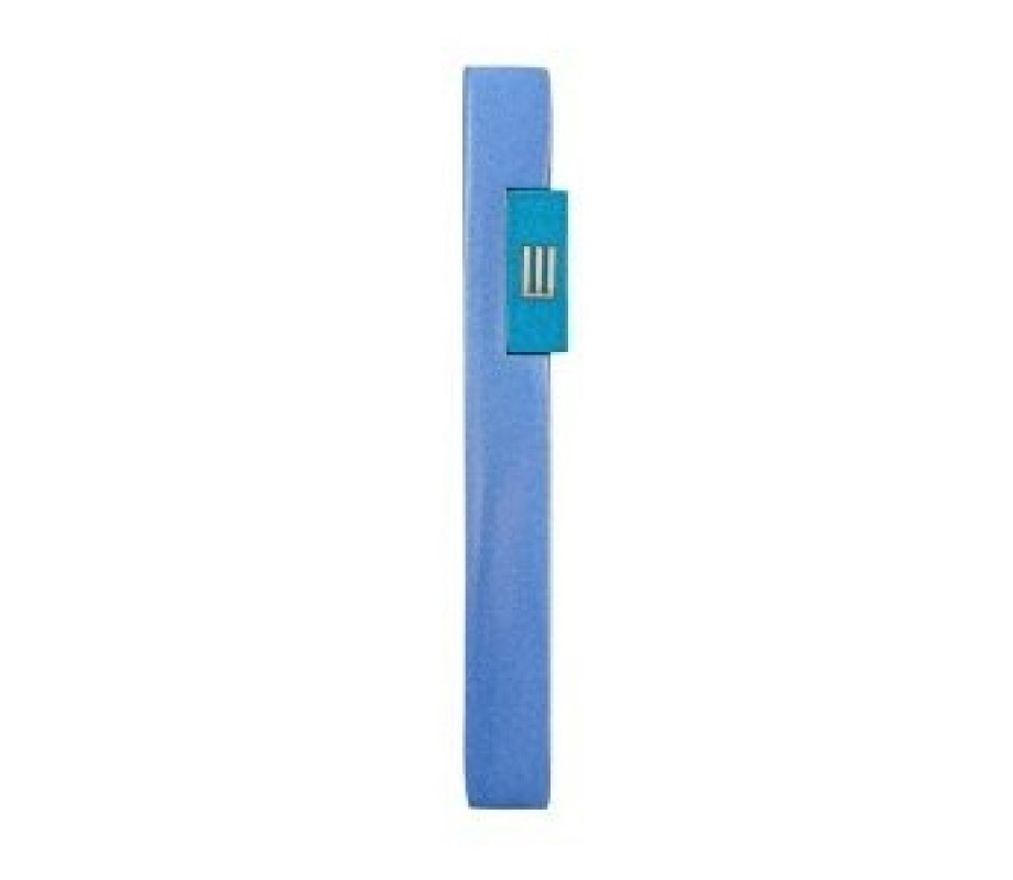 Yair Emanuel Mezuzah Case with Shin Letter in Rectangle Pop Out Blue