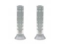 Yair Emanuel Pillar Candlesticks with Full Decorative Rings  Choice of Colors