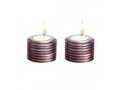 Yair Emanuel Small Tea Light Candlesticks, Stacked Discs  Colorful