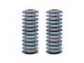 Yair Emanuel, Stacked Disc Style Candlesticks - Shades of Blue